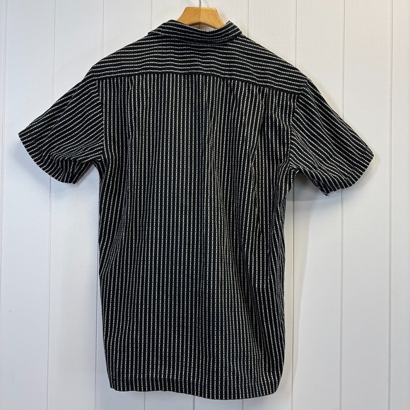 Original Ben Sherman Mens Hipster Graphic Print Button Up Shirt Size L Black - Picture 3 of 8